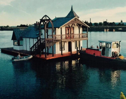 Milwaukee, OR House Boat Timber Frame Handrail