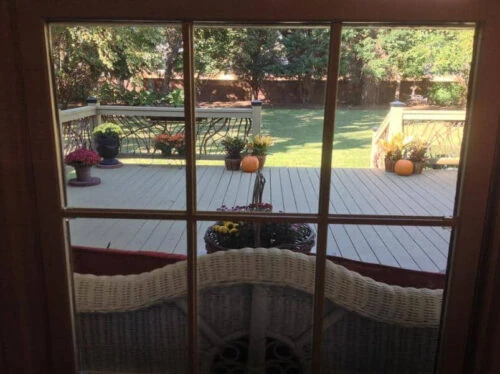 Deck Railing Window