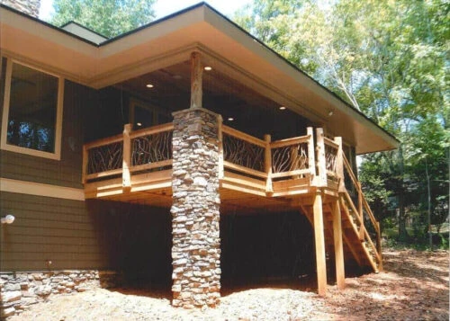 Wood Railing Cedar Newel Posts