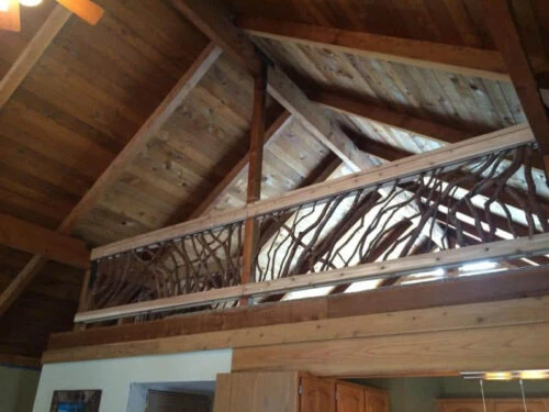 Delavan, WI Branch Railing Cabin Loft