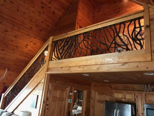 Blue Ridge, GA Dark Lines On Natural Wood