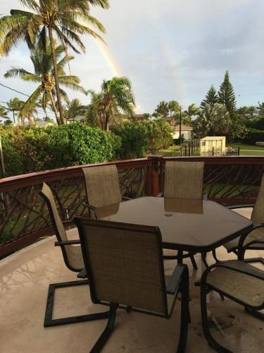 Double Rainbow Over Hawaiin Deck