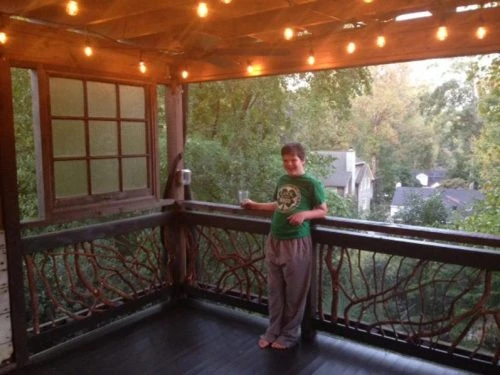 Atlanta, GA Happy Kid With Handrails