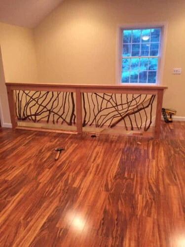 Laurel Railings And Hardwood Floors