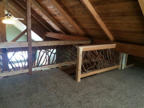 Wisconsin Cabin Balcony Railing