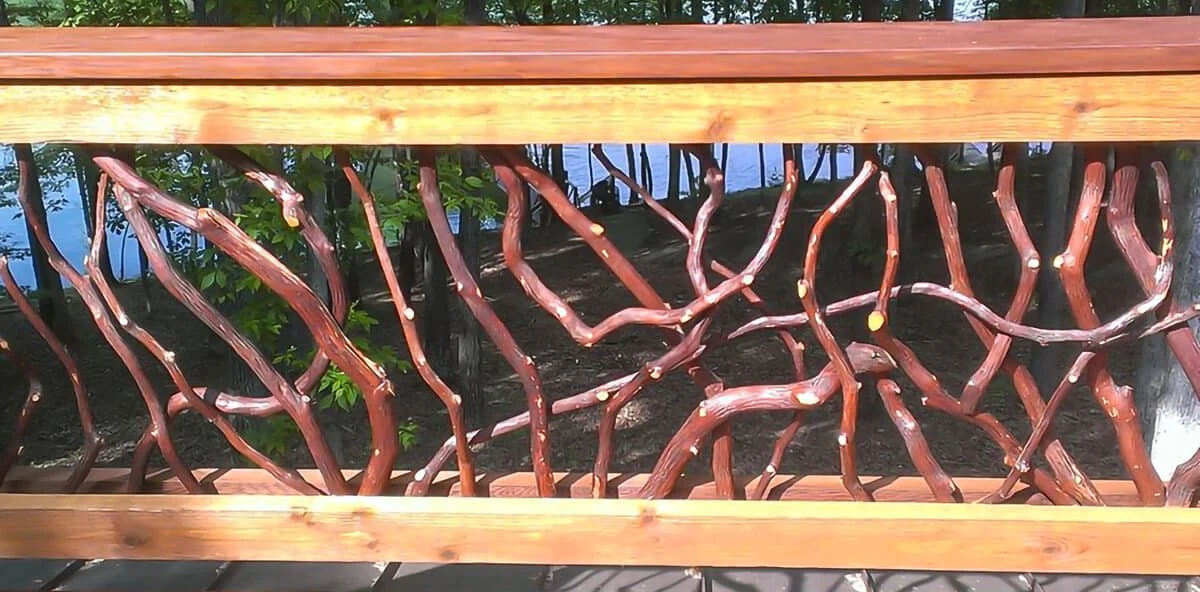 Mountain laurel stained sticks