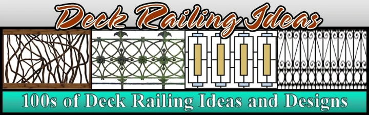 A captivating header image showcasing various deck railing designs, setting the tone for a collection of deck railing ideas.