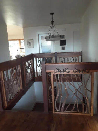 Branch Guardrail Around Stairwell