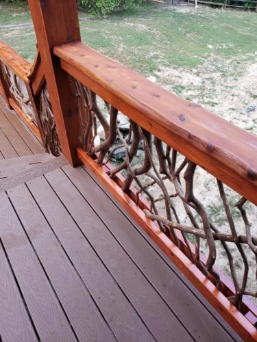 Cedar And Cabots Mahogany Flame Stain