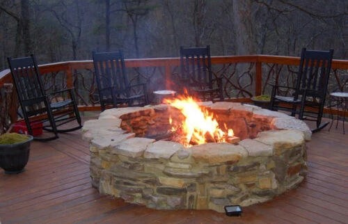 Firepit At Dusk