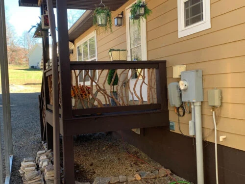 Front Step Handrail Entrance