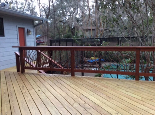 Installed Deck Handrail Tallahassee