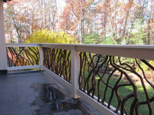 Massachusets Balcony In The Fall