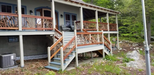 Meredith, NH Front Porch Deck Railing