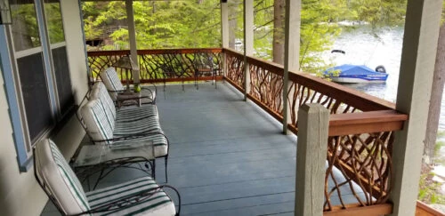 New Hampshire Lake House Deck Railing