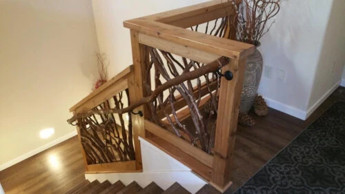 Lake Tahoe, CA Rustic Elegance Staircase Perfect