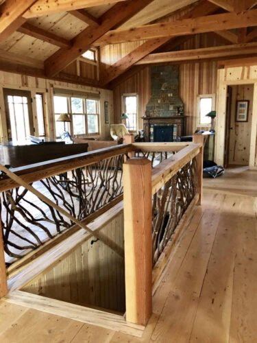 Timber Truss Loft Guardrail