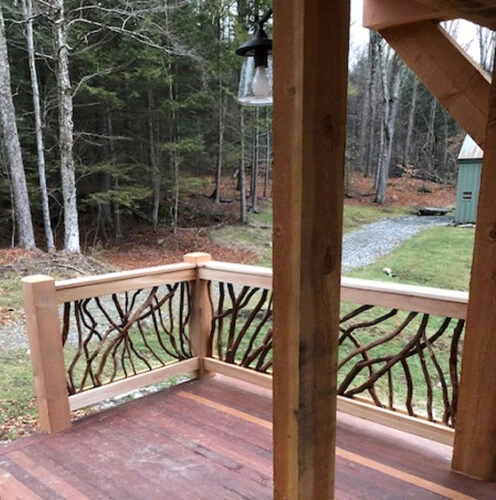 White Project Deck Railing