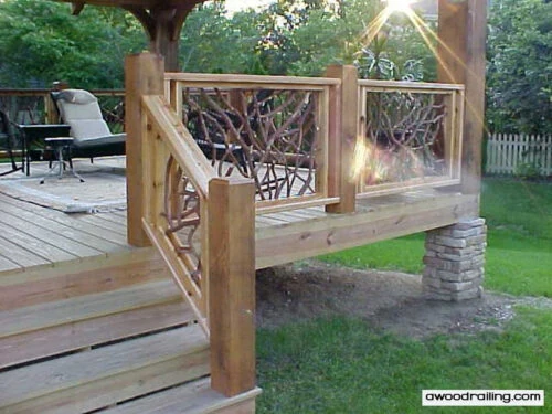 Wood Deck Handrail