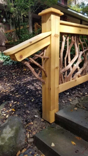 Woodwork Detail On Post