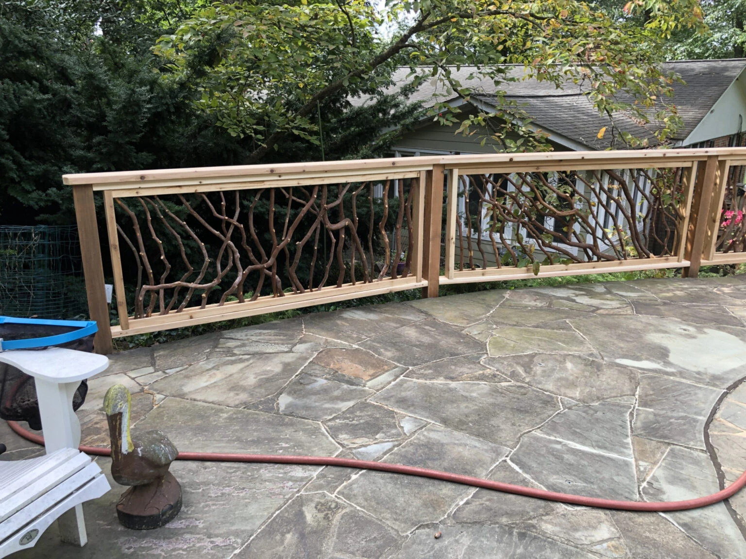 Handrails On Stone Floor