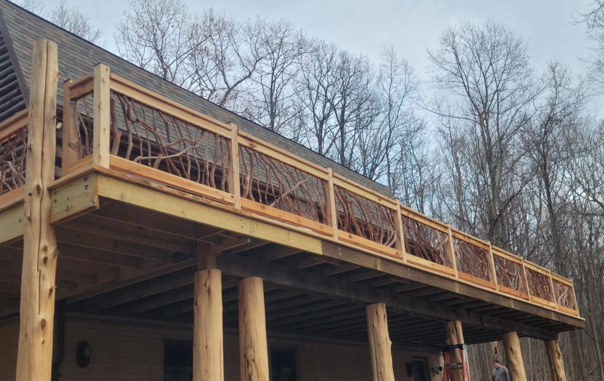 Handrails Back Yard View
