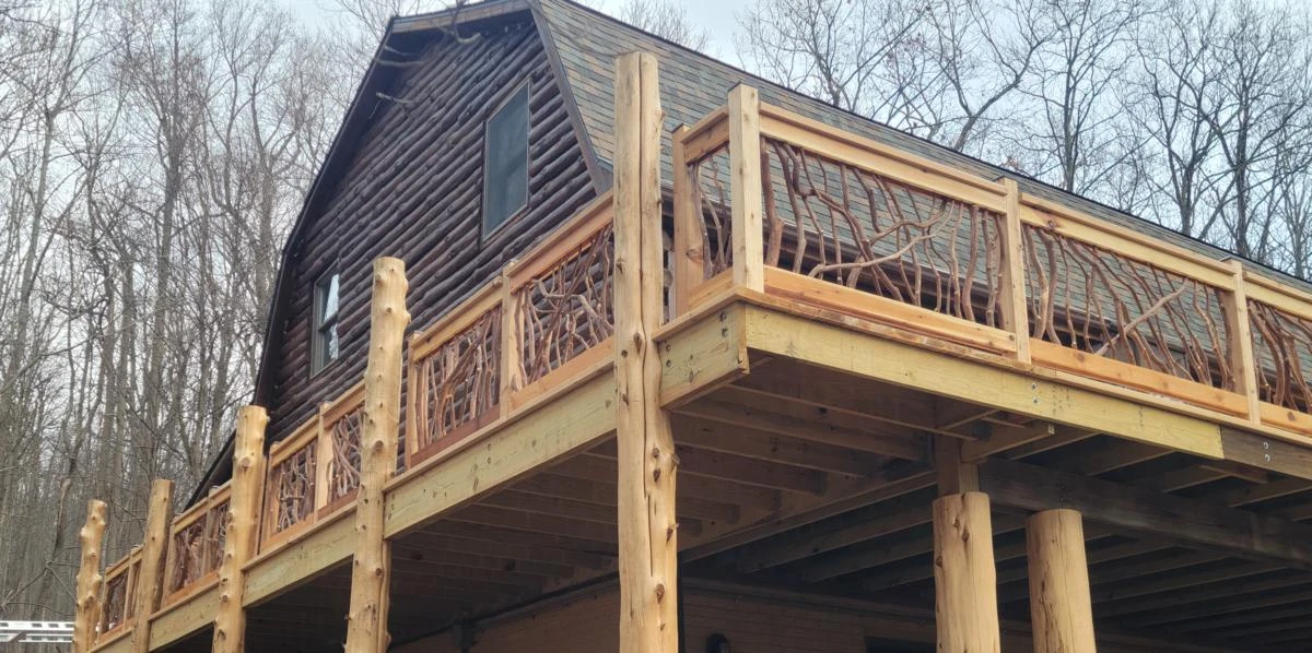 Back Deck Handrails Bottom View