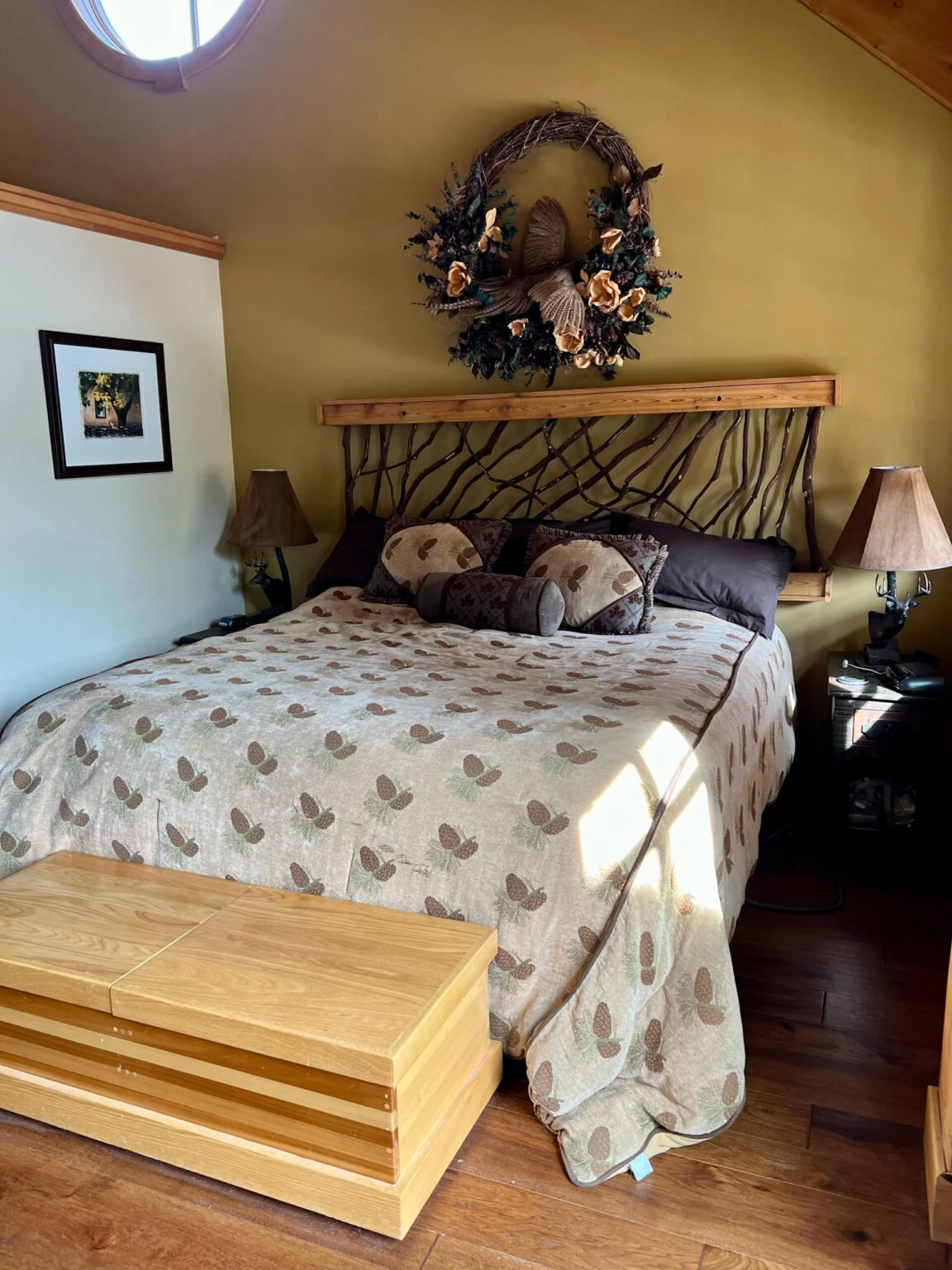 Rustic Branch Headboard