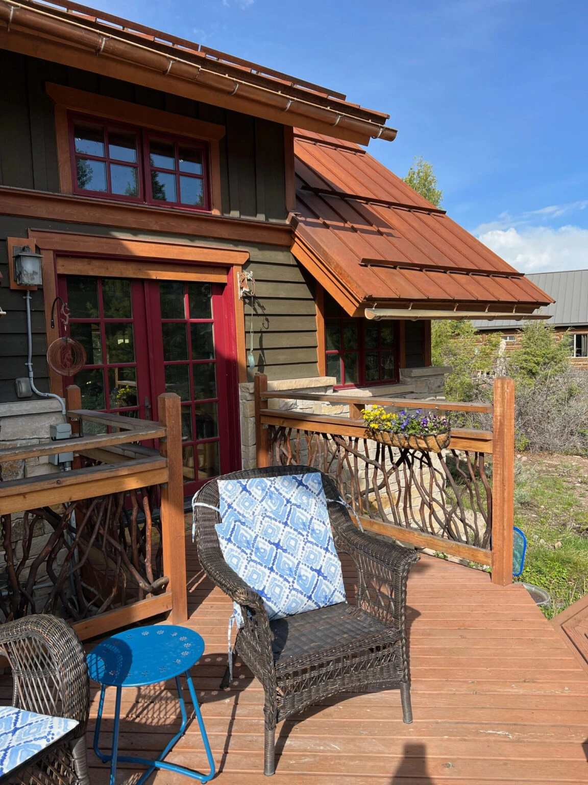 Sun Shining On Back Deck