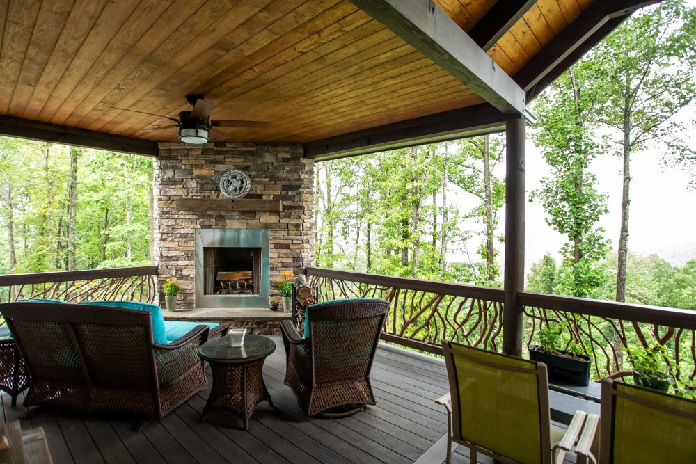Cozy Covered Rustic Porch