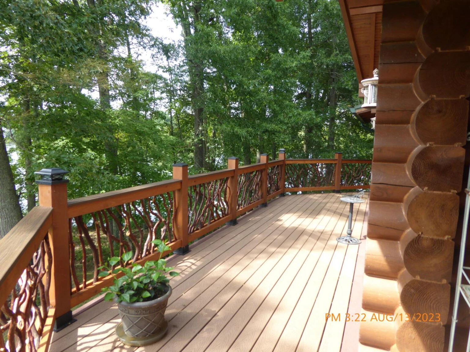 Cedar Railings For Log Cabin