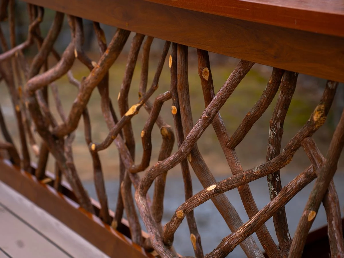 Franklin Nc Close Up Of Twisted Mountain Laurel Stick Baulster